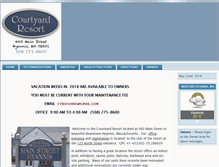 Tablet Screenshot of courtyardresorthyannis.com